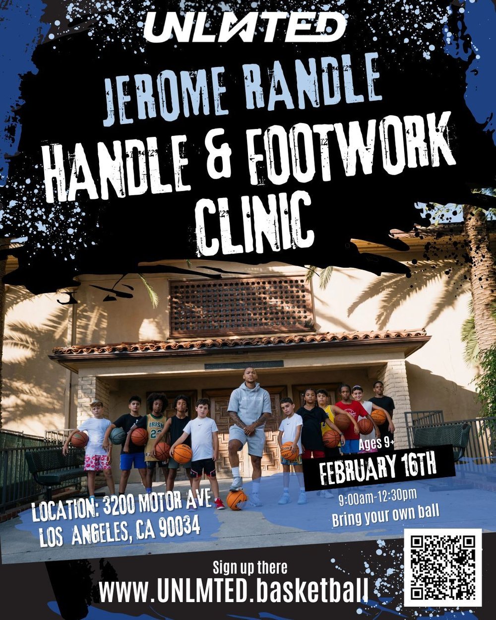 Basketball Handle Footwork Clinic, Feb 16th 2026, Los Angeles, with Jerome Randle