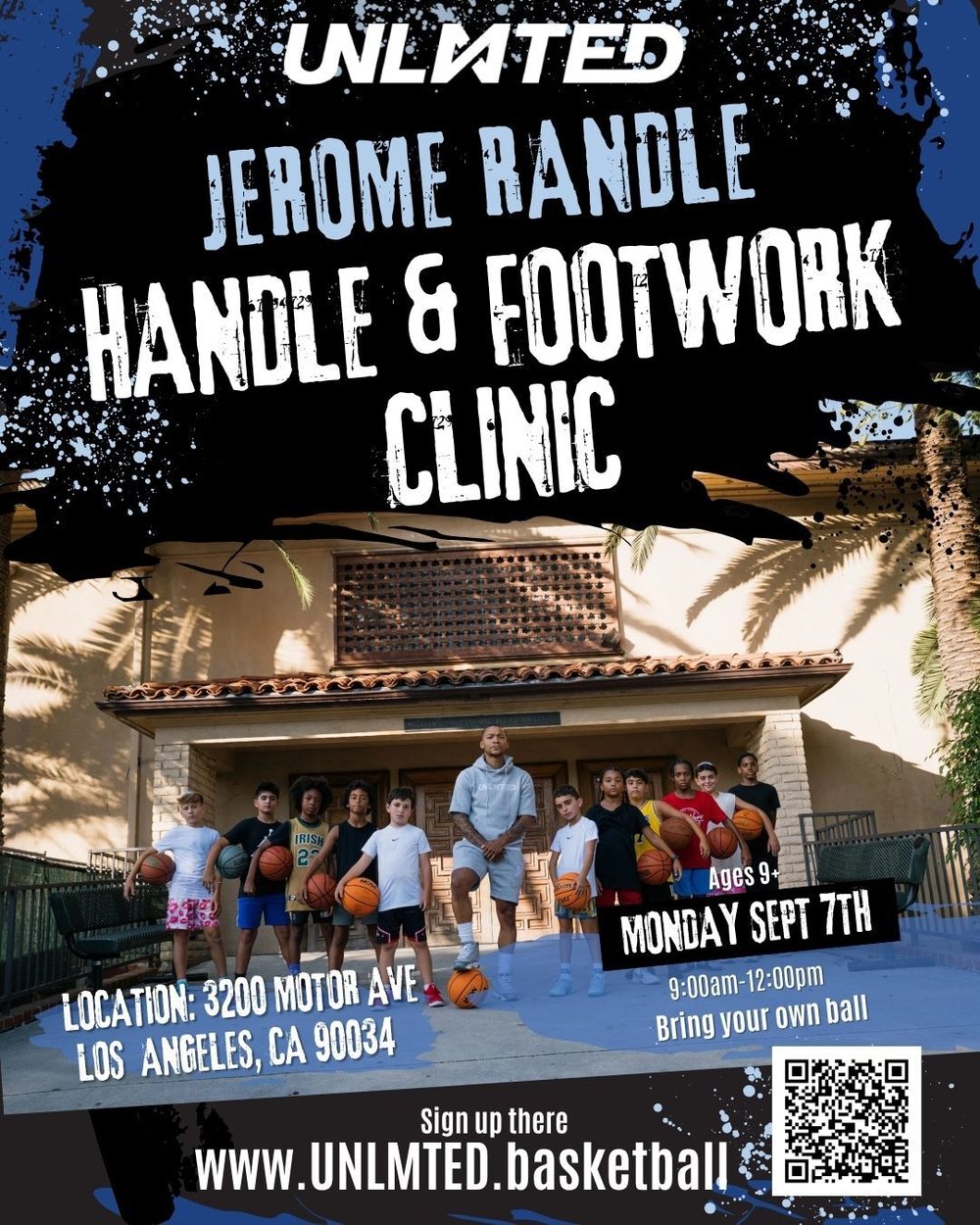 Basketball Handle Footwork Clinic, Sept 7th 2026, Los Angeles, with Jerome Randle